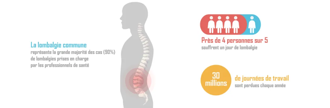 La lombalgie commune.
